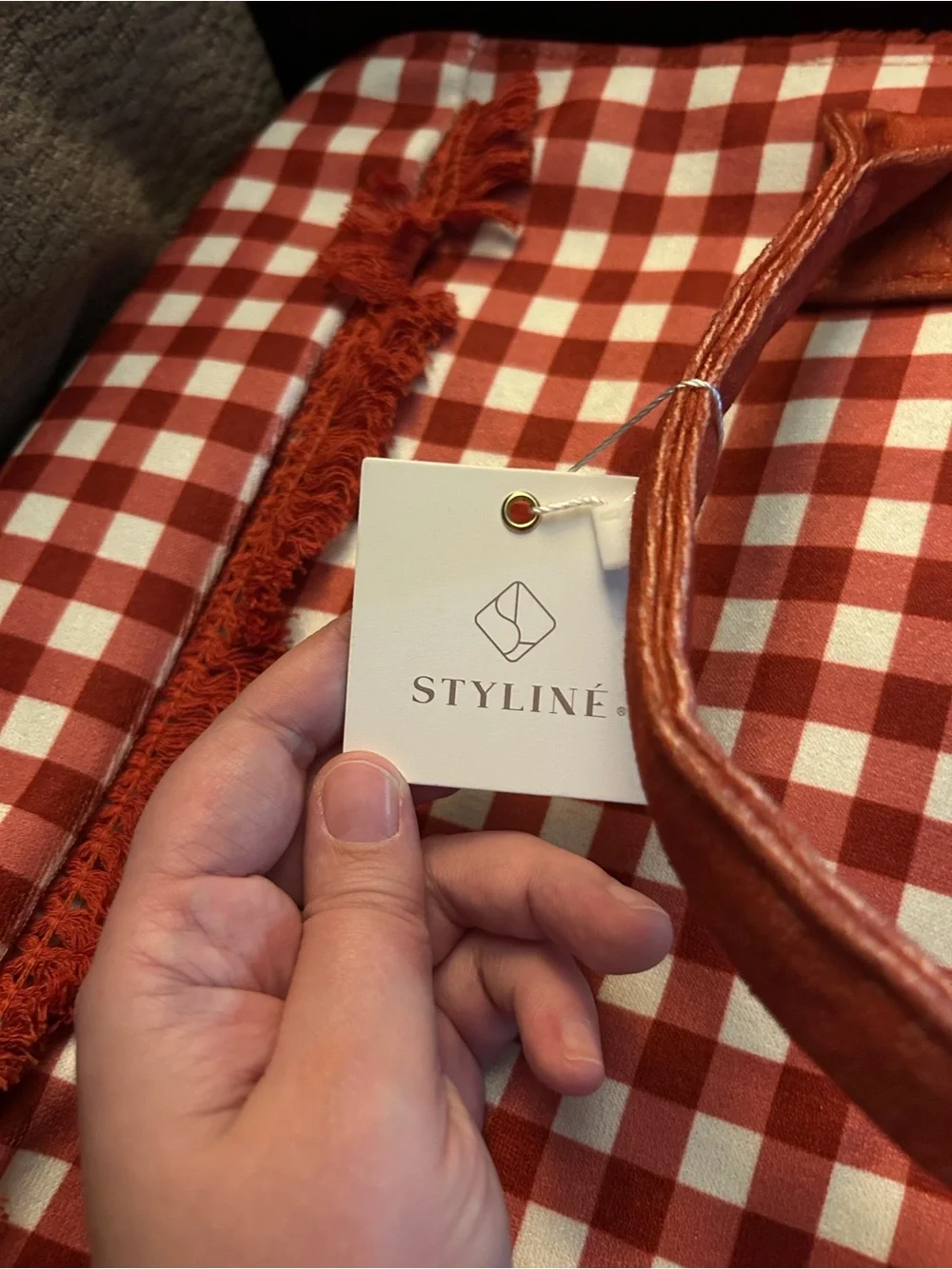 Styline Gingham Tote Bag